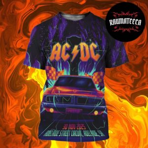 AC DC Poster Tour PWR Up Adelaide At Adelaide Street Circuit In Adelaide SA On November 30 2025 All Over Print Shirt