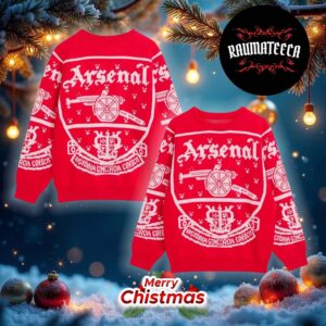 Arsenal Crest Ugly Christmas Sweater