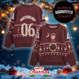 Arsenal Highbury Wonderland Ugly Christmas Sweater