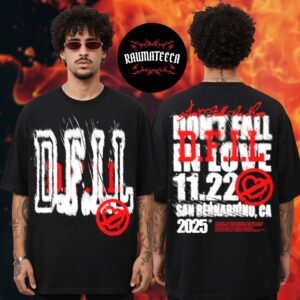 Don’t Fall In Love Fest Merch Lineup Two Sided Unisex T-Shirt