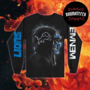 Eminem x Detroit Lions Collbab Collection Silhouette Longsleeve Shirt