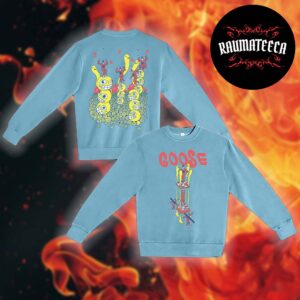 Goose The Band Merch Smiley Heads Crewneck SweatShirt