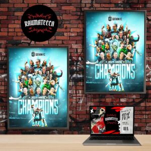 Gotham FC Becoming 2025 NWSL Champions Home Decor Poster Canvas
