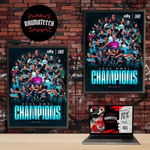Gotham FC Is The 2025 NWSL Champions Home Decor Poster Canvas