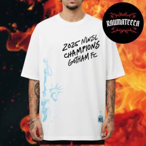 Gotham FC Merch 2025 NWSL Champions White Unisex T-Shirt