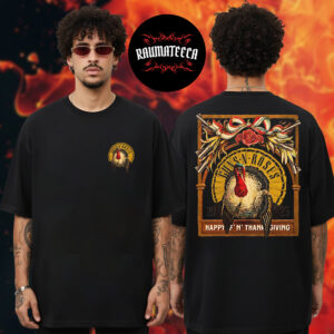 Guns N Roses Happy Thanksgiving Day Two Sided Unisex T-Shirt