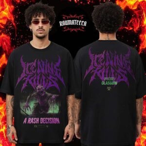 Ice Nine Kills Merch A Work Of Art Pop Up Store Glasgow On December 9 2025 Two Sided Unisex T-Shirt