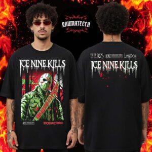 Ice Nine Kills Merch A Work Of Art Pop Up Store London On December 12 2025 Two Sided Unisex T-Shirt