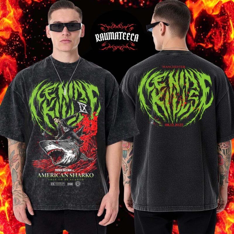 Ice Nine Kills Merch A Work Of Art Pop Up Store Manchester On December 8 2025 Two Sided Washed T Shirt