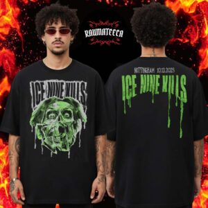 Ice Nine Kills Merch A Work Of Art Pop Up Store Nottingham On December 10 2025 Two Sided Unisex T-Shirt