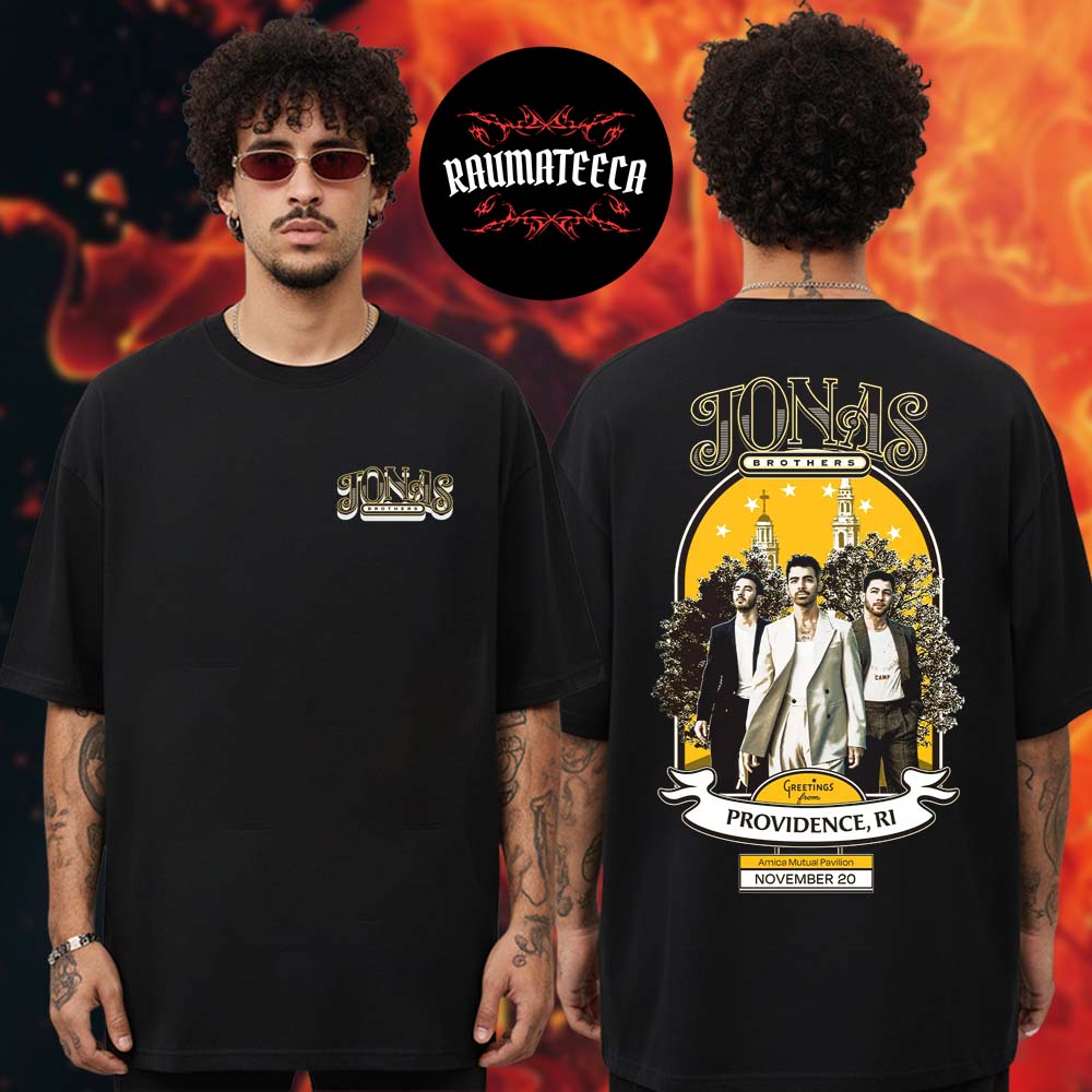 Jonas Brothers Greetings From Your Hometown Providence RI On November 20 2025 Two Sided Unisex T-Shirt Jonas Brothers Greetings From Your Hometown Providence RI On November 20 2025 Two Sided Unisex T-Shirt
