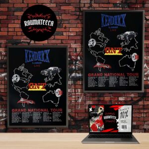 Kendrick Lamar Merch GNT Live Tour Litho Home Decor Poster Canvas