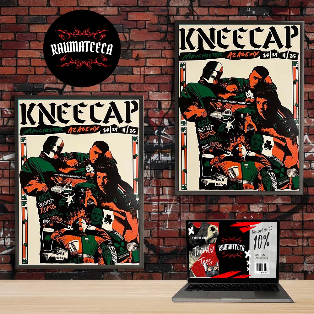 Kneecap Poster Show At Az Ademy In Manchester UK On November 28 29 2025 Home Decor Poster Canvas Kneecap Poster Show At Az Ademy In Manchester UK On November 28 29 2025 Home Decor Poster Canvas