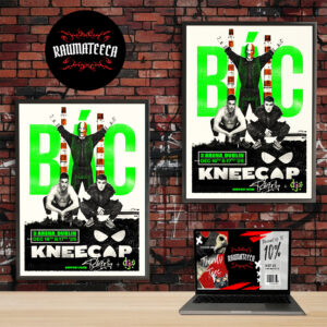 Kneecap Poster Show In 3Arena In Dublin On December 16 17 2025 Home Decor Poster Canvas