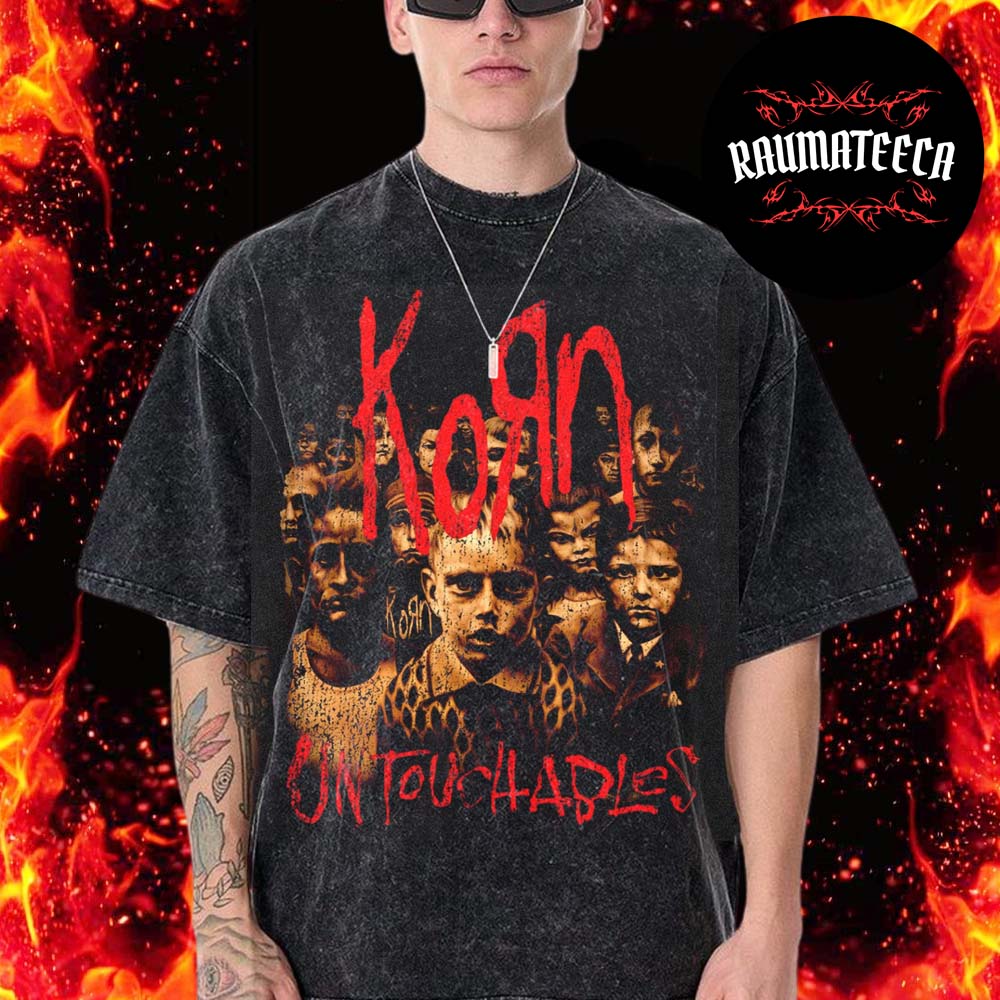 Korn Merch Untouchables Cover Washed T-Shirt Korn Merch Untouchables Cover Washed T-Shirt
