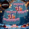 Kpop Demon Hunters Blue Tiger Neon Light Ugly Christmas Sweater
