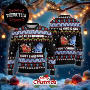 Kpop Demon Hunters Ho Ho Ho Ho Merry Christmas Ugly Christmas Sweater