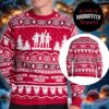 Manchester United Sliding Home For Christmas Ugly Christmas Sweater