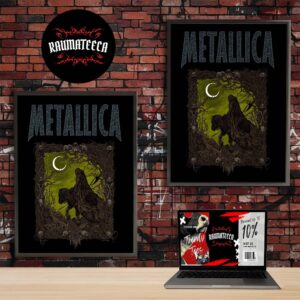 Metallica Limited Edition Load Poster Art By Squindo The Outlaw Torn Home Decor Poster Canvas