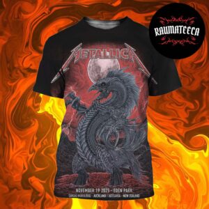 Metallica M72 Auckland Poster Art By Mr Wolf At Eden Park In Auckland New Zealand On November 19 2025 All Over Print Shirt