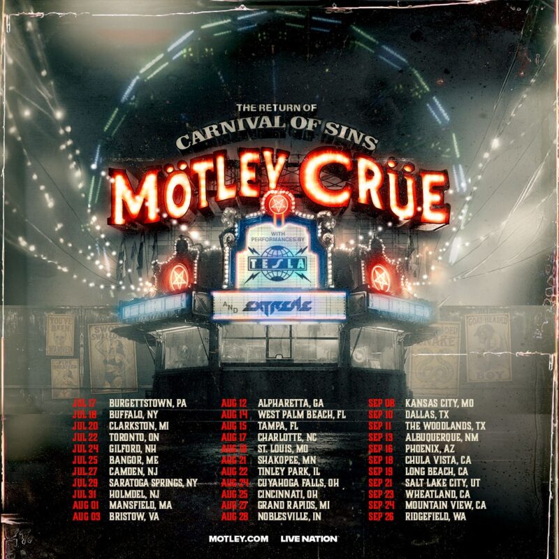 Motley Crue The Return Of The Carnival Of Sins 2026 Schedule Every Things You Need