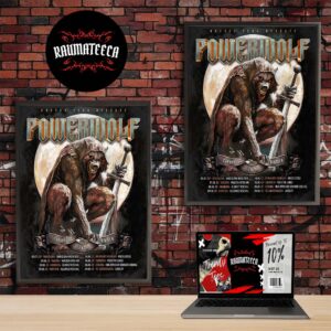 Powerwolf European Summer 2026 Schedule Home Decor Poster Canvas