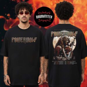 Powerwolf European Summer 2026 Schedule Two Sided Unisex T-Shirt
