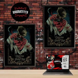 Queens Of The Stone Age Alive In The Catacombs Tour At Saenger Theater In New Orleans LA On November 21 2025 Home Decor Poster Canvas