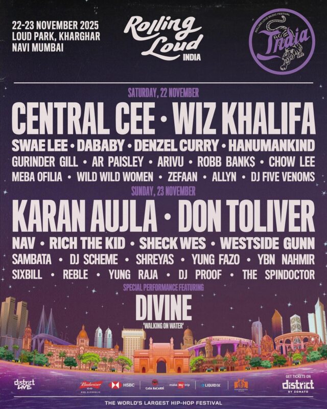 Rolling Loud India At Loud Park Kharghar In Navi Mumbai On November 22 23 2025