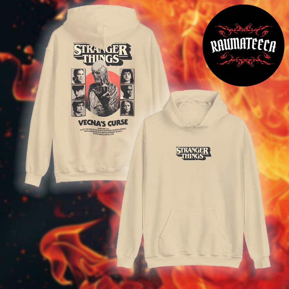 Stranger Things Merch Vecna's Curse Two Sided Unisex HoodieShirt