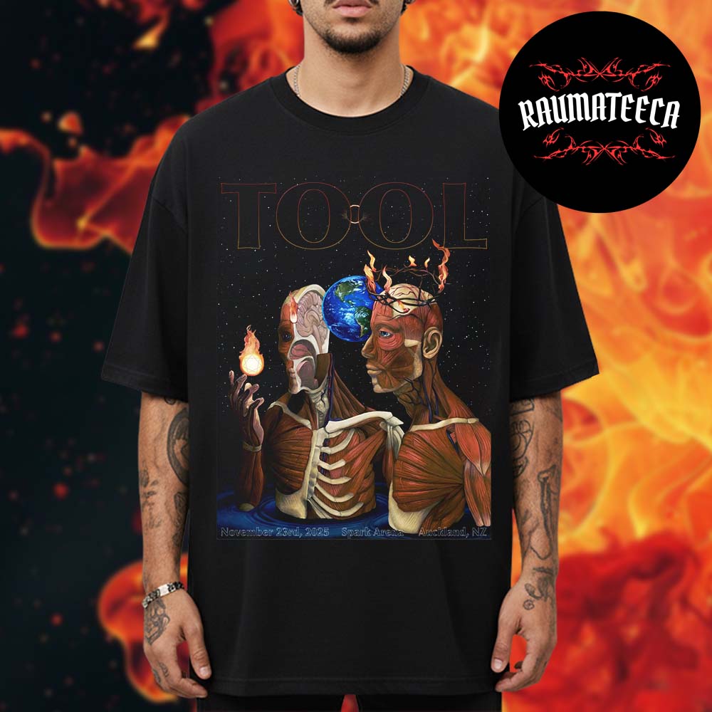 Tool Band Poster Night 2 At Spark Arena In Auckland NZ On November 23 2025 Unisex T-Shirt Tool Band Poster Night 2 At Spark Arena In Auckland NZ On November 23 2025 Unisex T-Shirt