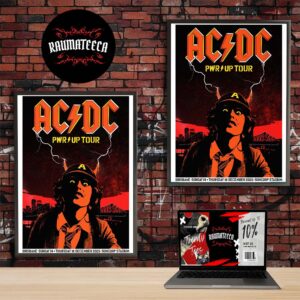 AC DC PWR Up Tour Australia At Suncorp Stadium In Brisbane AU On December 14 18 2025 Home Decor Poster Canvas