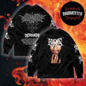 Apollo Red Merch Antagonist Tour 2.0 Lip Tat Girl Long Sleeve Shirt