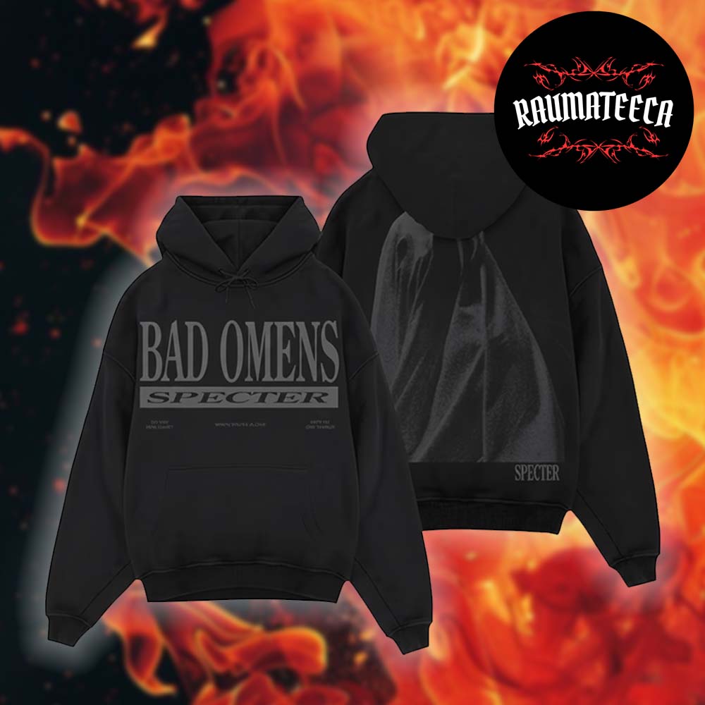 Bad Omens Offical Merchandise Specter Ghost Two Sided Unisex HoodieShirt Bad Omens Offical Merchandise Specter Ghost Two Sided Unisex HoodieShirt