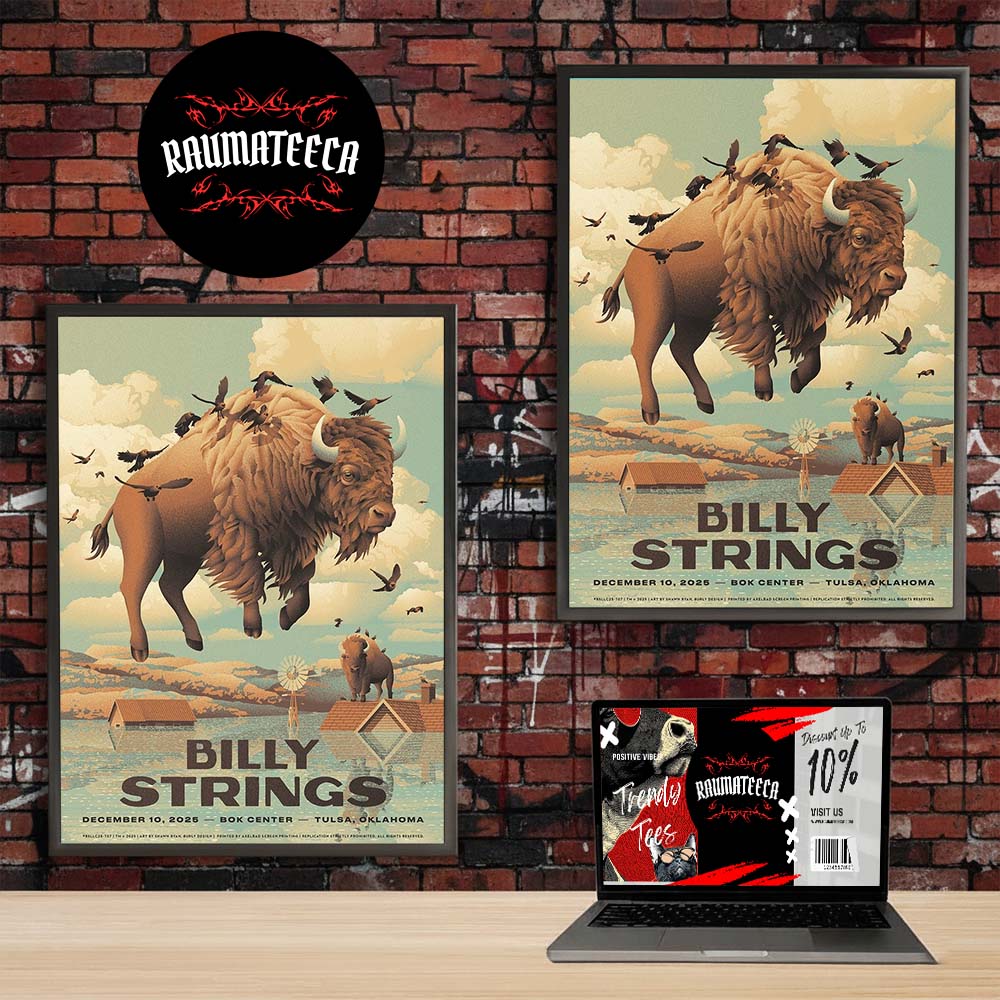 Billy Strings Poster Art By Shawn Ryan At Bok Center In Tulsa Oklahoma On December 10 2025 Home Decor Poster Canvas Billy Strings Poster Art By Shawn Ryan At Bok Center In Tulsa Oklahoma On December 10 2025 Home Decor Poster Canvas