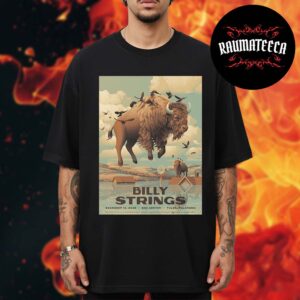 Billy Strings Poster Art By Shawn Ryan At Bok Center In Tulsa Oklahoma On December 10 2025 Unisex T-Shirt