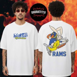 Blink182 x LA RAMS Limited Edition Collab Merch Wide Receiver Unisex T-Shirt