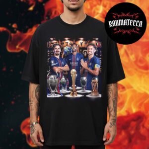 Celebration PSG Have Won Six Trophies In 2025 Unisex T-Shirt