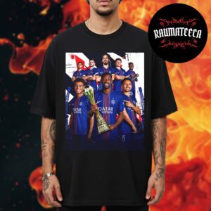 Celebration PSG Won 2025 Intercontinental Cup Paris On Top Of The World Unisex T-Shirt