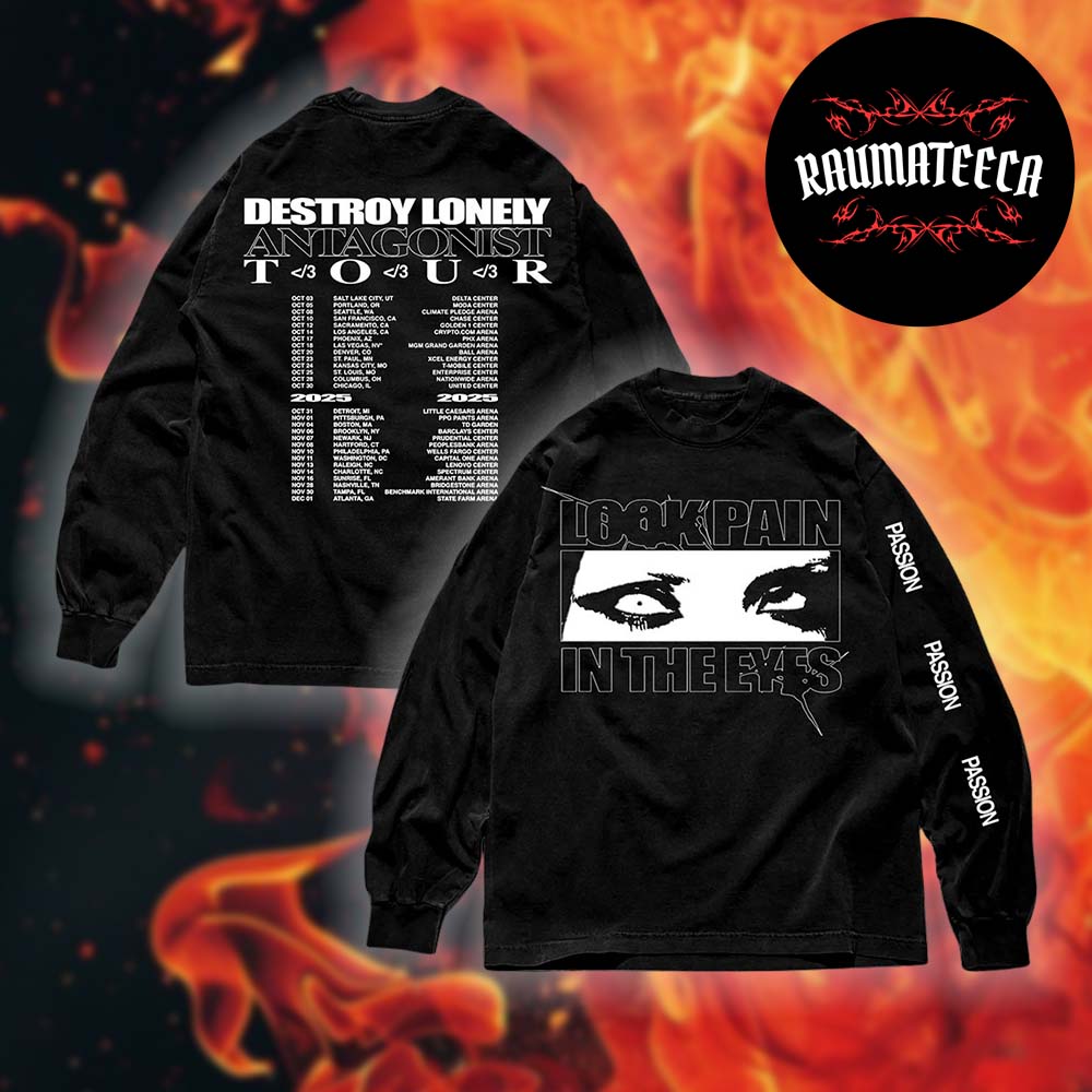 Destroy Lonely Merch Look Pain in The Eye Long Sleeve Shirt Destroy Lonely Merch Look Pain in The Eye Long Sleeve Shirt