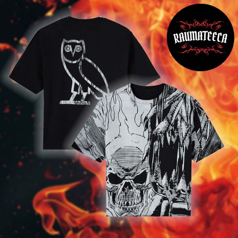 Drake Ovo x Marvel Winter Collection Ghost Rider Splash Page Unisex T Shirt