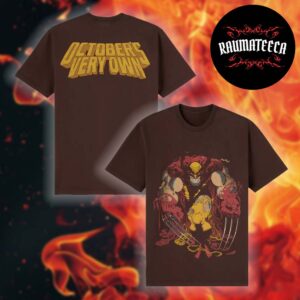 Drake Ovo x Marvel Winter Collection Wolverine Masthead Brown Unisex T-Shirt