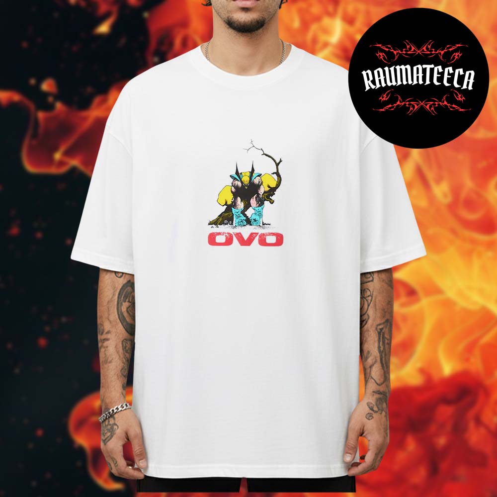 Drake Ovo x Marvel Winter Collection Wolverine White Unisex T-Shirt Drake Ovo x Marvel Winter Collection Wolverine White Unisex T-Shirt