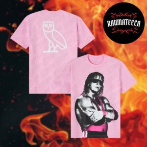 Drake Ovo x WWE Collab Collection Bret The Hitman Hart Pink Unisex T-Shirt