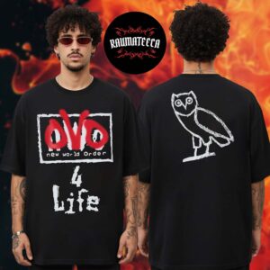 Drake Ovo x WWE Collab Collection OVO 4 Life Two Sided Unisex T-Shirt