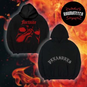 Fortnite x Pleasures Merch Collection Inferno Face Two Sided HoodieShirt
