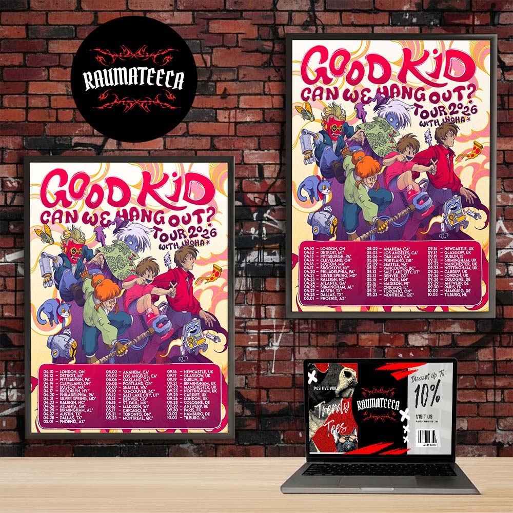 Good Kid Band Can We Hang Out Tour 2026 Poster Schedule Home Decor Poster Canvas Good Kid Band Can We Hang Out Tour 2026 Poster Schedule Home Decor Poster Canvas