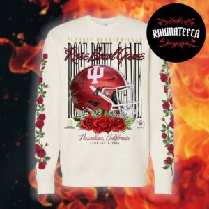 Indiana Hoosiers IU Rose Bowl Collection Merch Helmet Graphic Crewneck SweatShirt