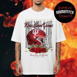 Indiana Hoosiers IU Rose Bowl Collection Merch Helmet Graphic Unisex T-Shirt