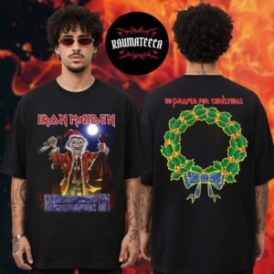Iron Maiden Merch No Prayer for Christmas Two Sided Unisex T-Shirt